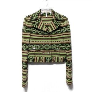 IISLI 100% Wool Southwest Cropped Jacket 10